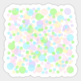 Rainbow Confetti Spots Digital Art | Melanie Jensen Illustrations Sticker